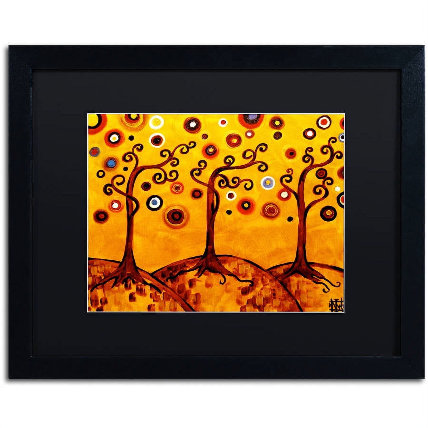 Trademark Fine Art "82" Canvas Art by Natasha Wescoat, Black Matte, Black Frame