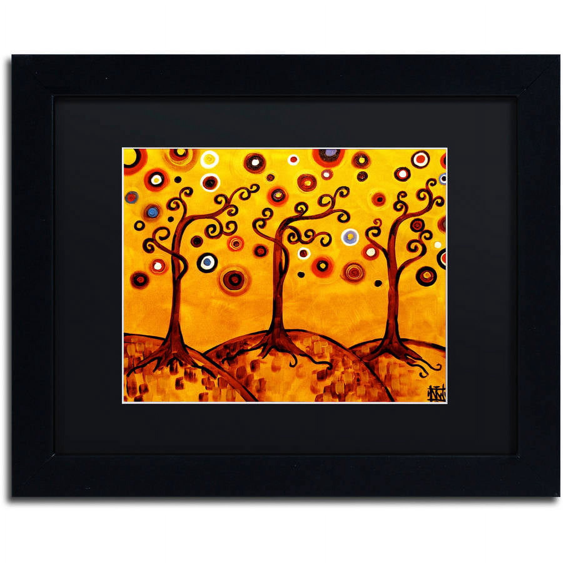 Trademark Fine Art "82" Canvas Art by Natasha Wescoat, Black Matte, Black Frame