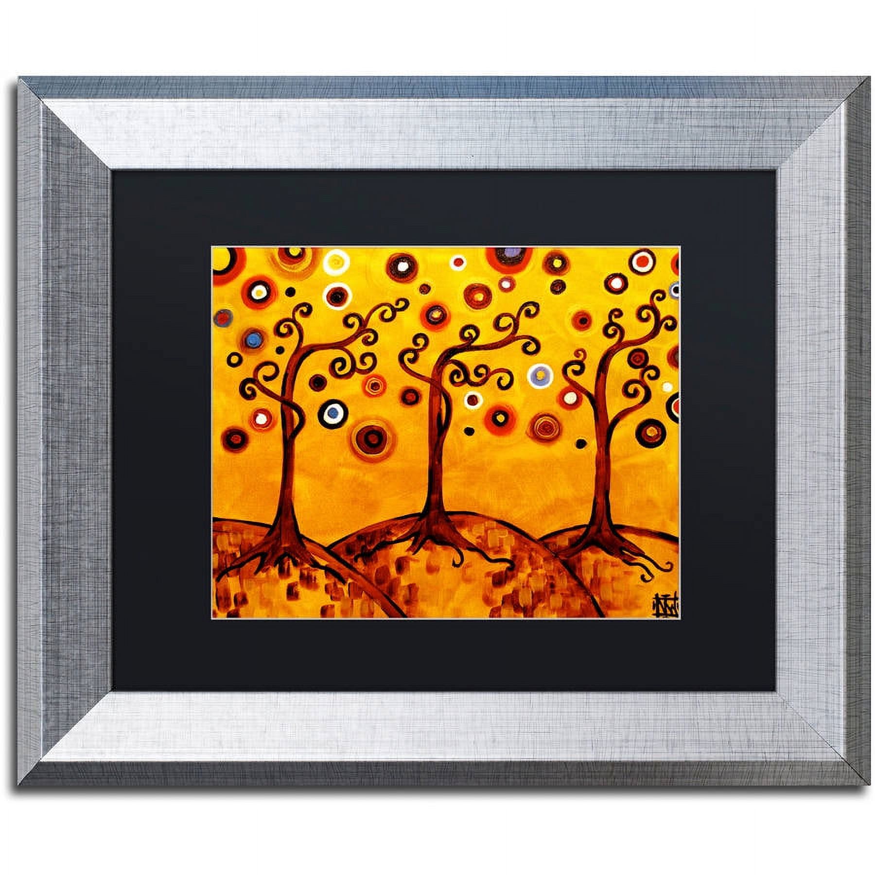 Trademark Fine Art "82" Canvas Art by Natasha Wescoat, Black Matte, Silver Frame