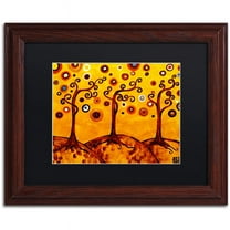 Trademark Fine Art "82" Canvas Art by Natasha Wescoat, Black Matte, Wood Frame