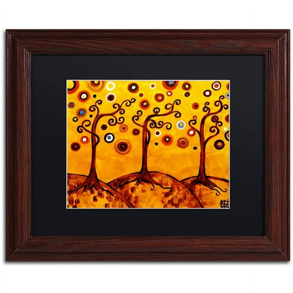 Trademark Fine Art "82" Canvas Art by Natasha Wescoat, Black Matte, Wood Frame