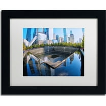 Trademark Fine Art "911 Memorial" Canvas Art by CATeyes, White Matte, Black Frame