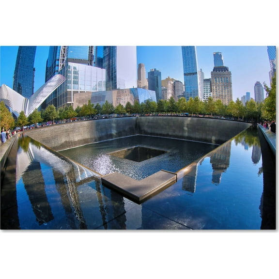 Trademark Fine Art "911 Memorial" Canvas Art by CATeyes