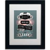 Trademark Fine Art "A Beautiful Mind" Canvas Art by Kavan & Co, White Matte, Black Frame