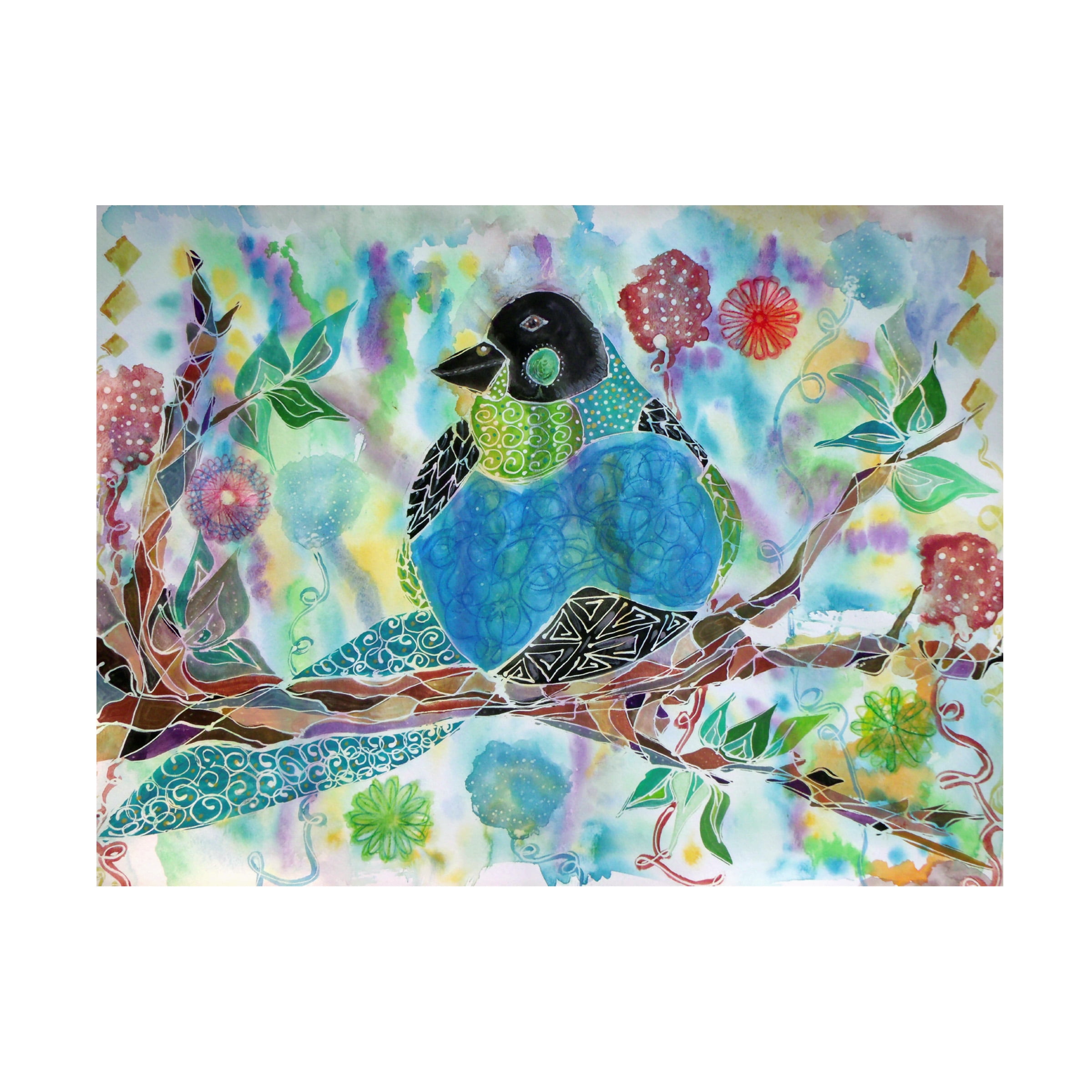 Trademark Fine Art 'A Bird of a Different Feather' Canvas Art by Lauren Moss