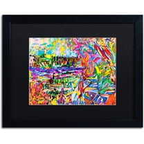 Trademark Fine Art "A Bouquet For Kitsilano" Canvas Art by Josh Byer, Black Matte, Black Frame