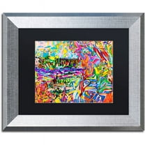 Trademark Fine Art "A Bouquet For Kitsilano" Canvas Art by Josh Byer, Black Matte, Silver Frame