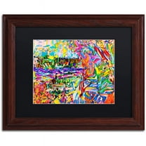 Trademark Fine Art "A Bouquet For Kitsilano" Canvas Art by Josh Byer, Black Matte, Wood Frame