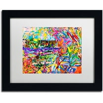 Trademark Fine Art "A Bouquet For Kitsilano" Canvas Art by Josh Byer, White Matte, Black Frame