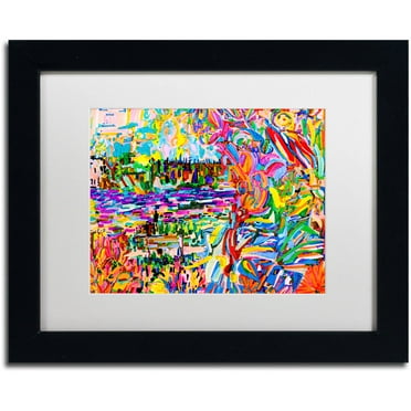 Trademark Fine Art "A Bouquet For Kitsilano" Canvas Art by Josh Byer, White Matte, Black Frame