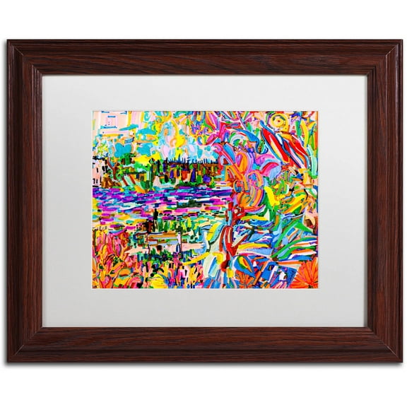 Trademark Fine Art "A Bouquet For Kitsilano" Canvas Art by Josh Byer, White Matte, Wood Frame