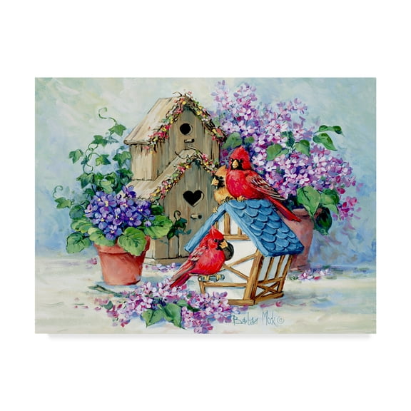 Trademark Fine Art ' A Cardinals Home' Canvas Art by Barbara Mock