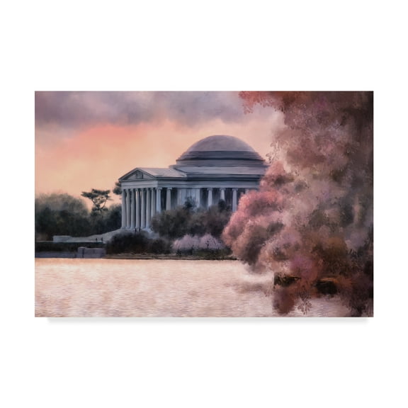 Trademark Fine Art 'A Cherry Blossom Dawn' Canvas Art by Lois Bryan