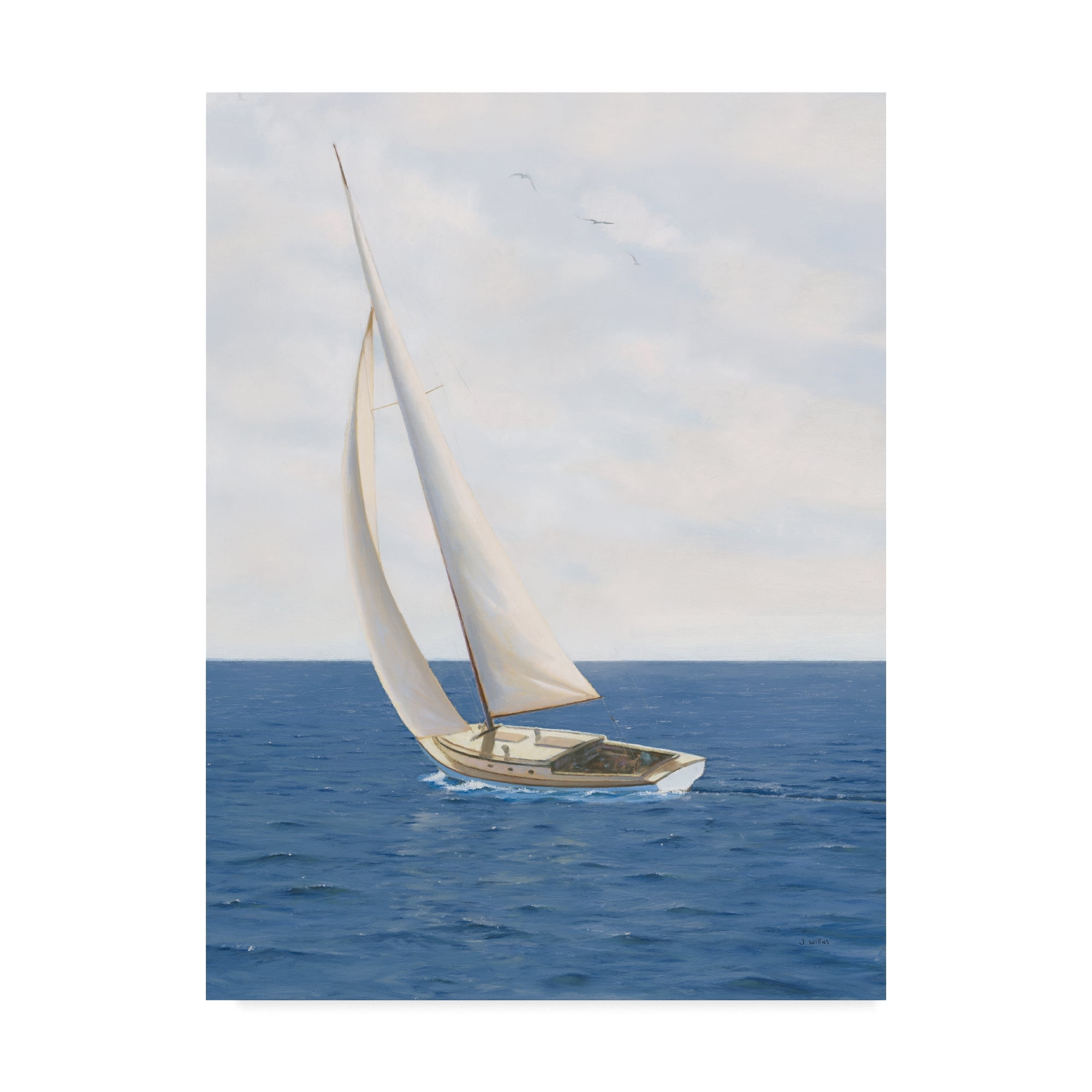 James Wiens 'A Day At Sea Ii' Canvas Art