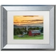 thumbnail image 1 of Trademark Fine Art "A Farm and A Prayer" Canvas Art by Michael Blanchette Photography White Matte, Silver Frame, 1 of 1