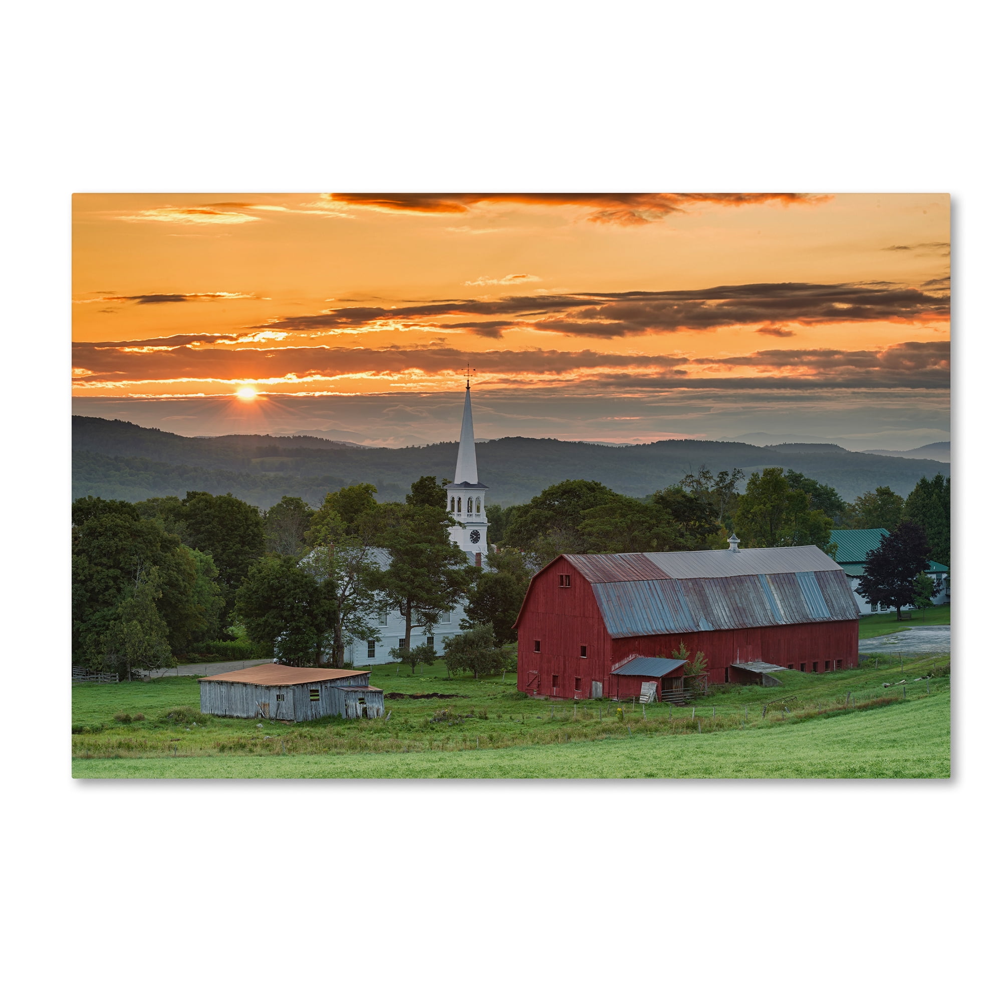 Trademark Fine Art "A Farm and A Prayer" Canvas Art by Michael Blanchette Photography