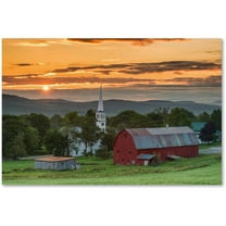 Trademark Fine Art "A Farm and A Prayer" Canvas Art by Michael Blanchette Photography