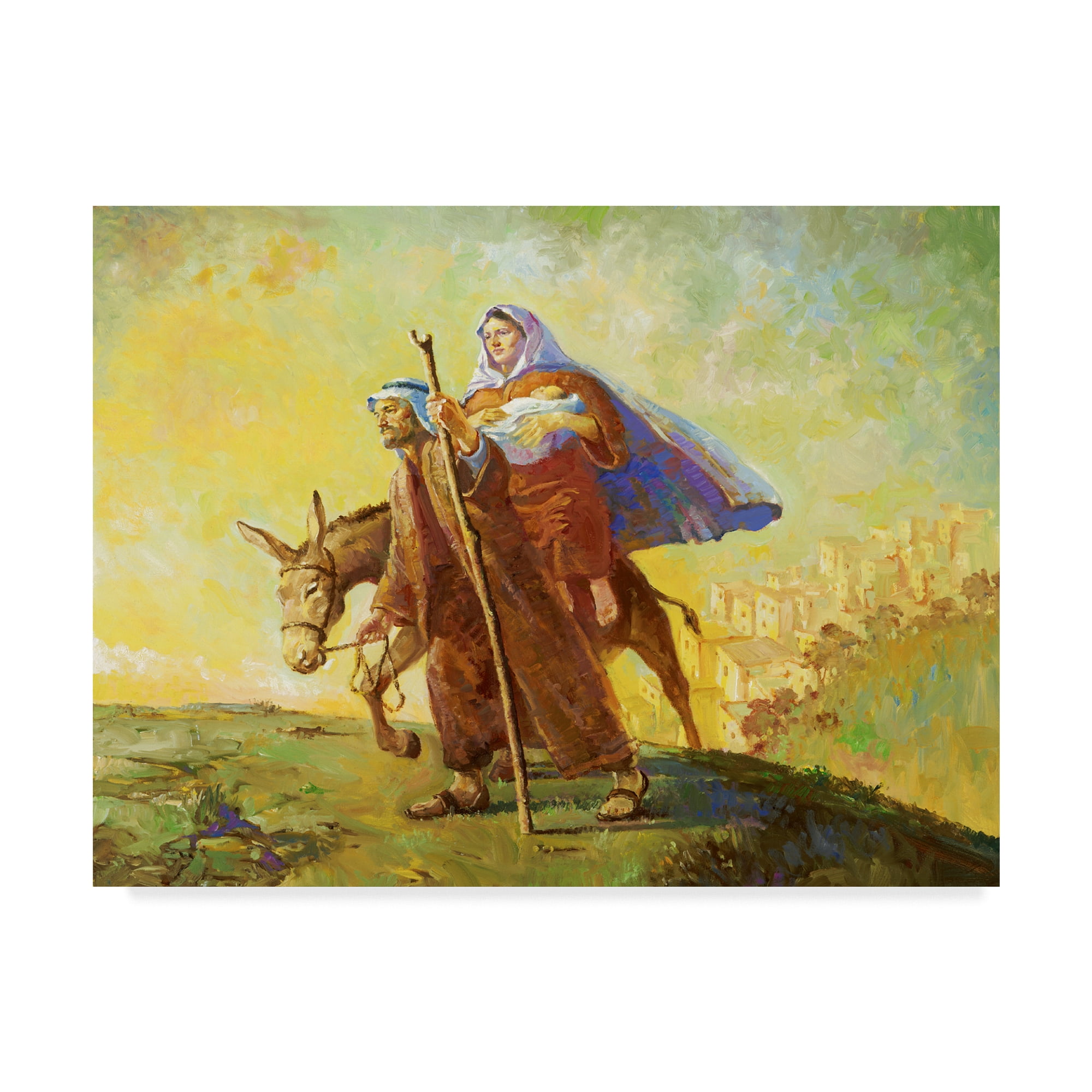 Trademark Fine Art 'A Flight Into Egypt' Canvas Art by Hal Frenck