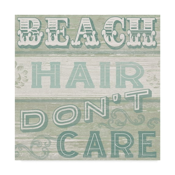 Trademark Fine Art 'A Little Beachy I' Canvas Art by June Erica Vess