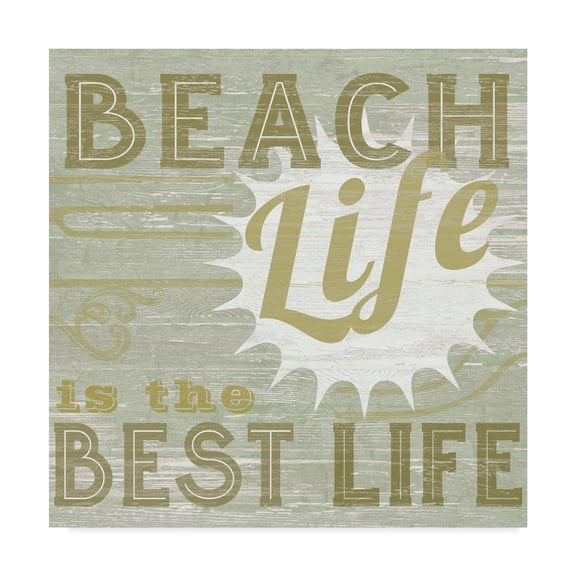 Trademark Fine Art 'A Little Beachy II' Canvas Art by June Erica Vess