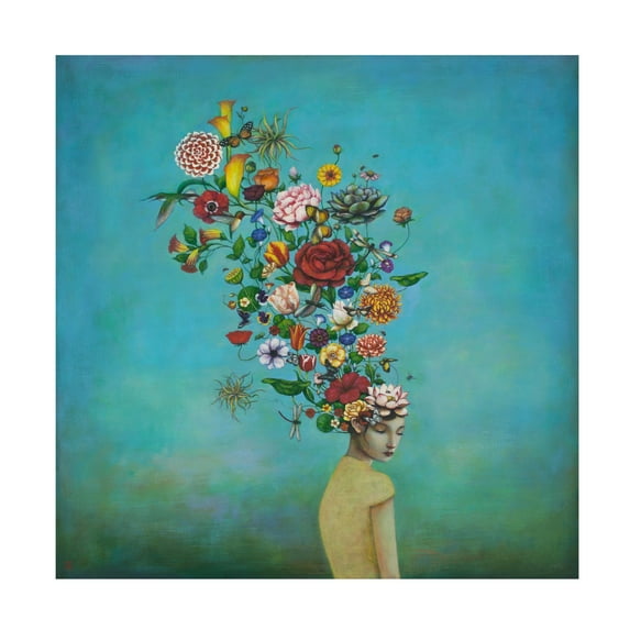 Trademark Fine Art Duy Huynh A Mindful Garden Canvas Wall Art - 14x14