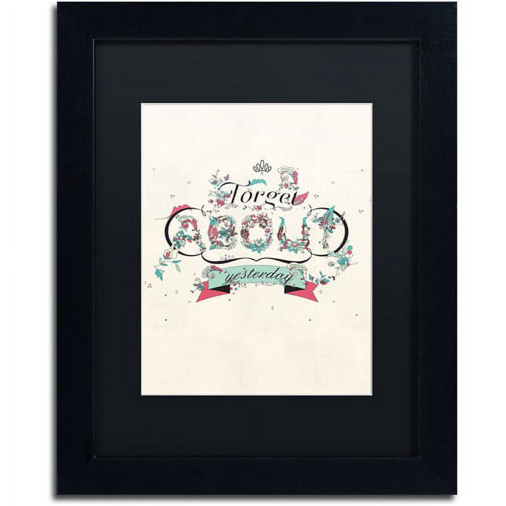 Trademark Fine Art "A New Day" Canvas Art by Kavan & Co Black Matte, Black Frame