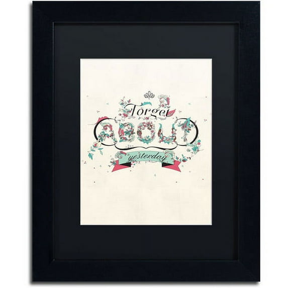 Trademark Fine Art "A New Day" Canvas Art by Kavan & Co Black Matte, Black Frame