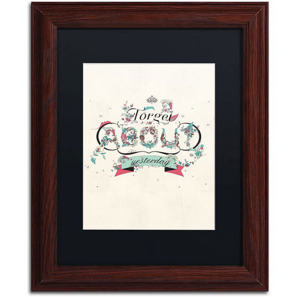 Trademark Fine Art "A New Day" Canvas Art by Kavan & Co Black Matte, Wood Frame