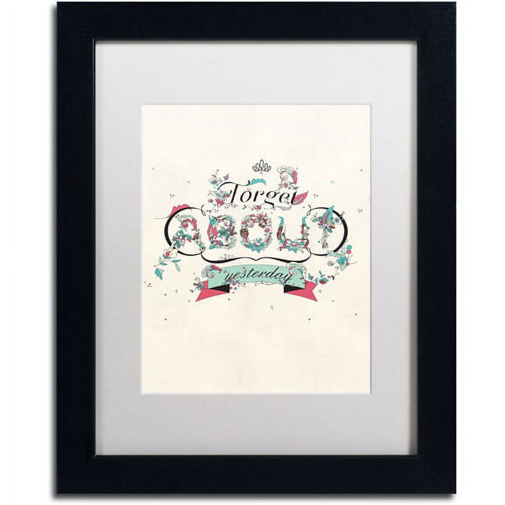 Trademark Fine Art "A New Day" Canvas Art by Kavan & Co White Matte, Black Frame