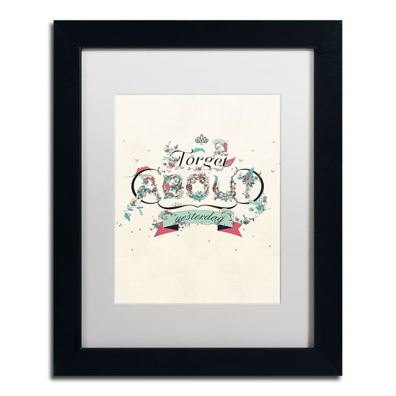 Trademark Fine Art "A New Day" Canvas Art by Kavan & Co White Matte, Black Frame