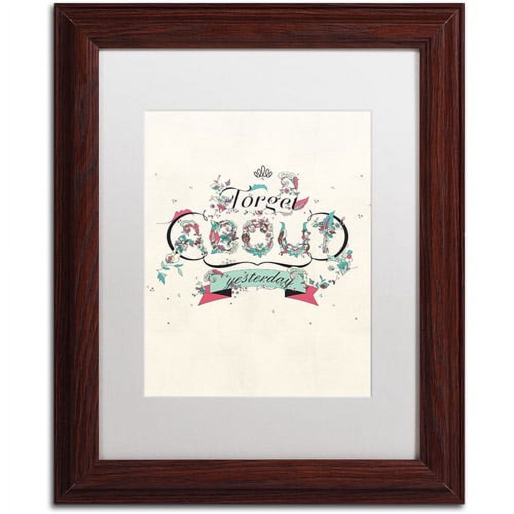 Trademark Fine Art "A New Day" Canvas Art by Kavan & Co White Matte, Wood Frame