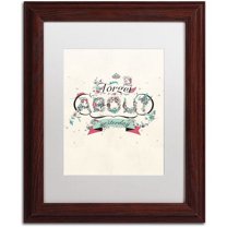 Trademark Fine Art "A New Day" Canvas Art by Kavan & Co White Matte, Wood Frame