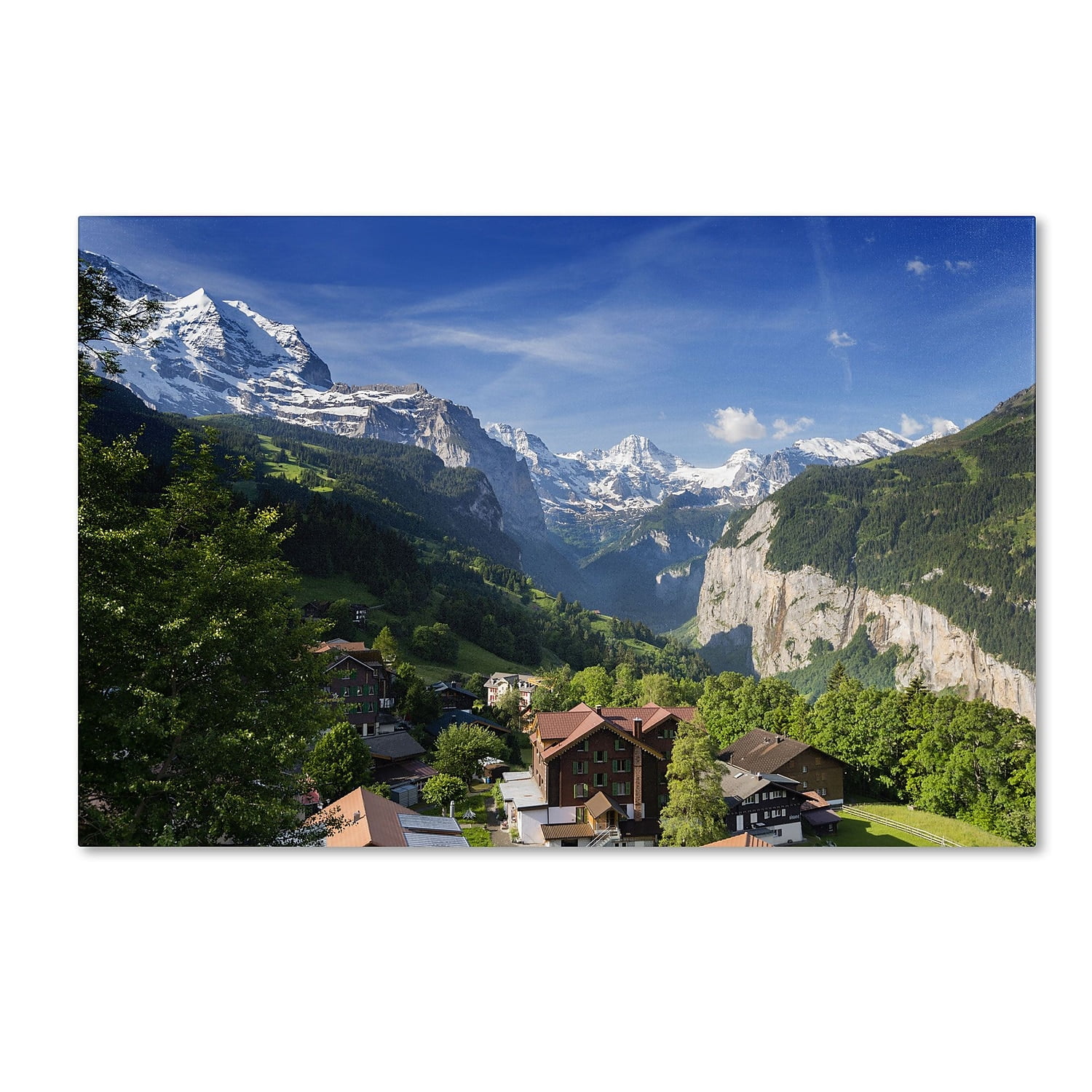 Trademark Fine Art "A New Day in the Swiss Alps" Canvas Art by Philippe Sainte-Laudy