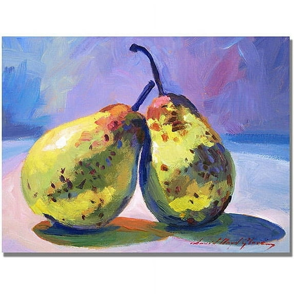 Trademark Fine Art "A Pair of Pears" Canvas Wall Art by David Lloyd Glover