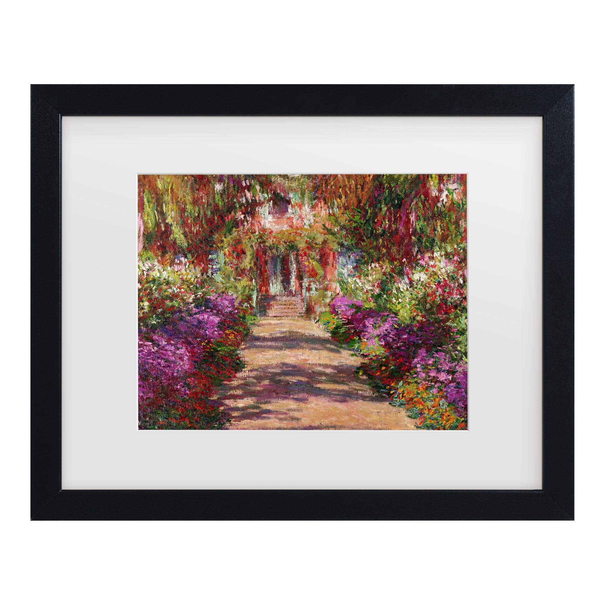 Trademark Fine Art 'A Pathway in Monet's Garden' Canvas Art by Claude Monet