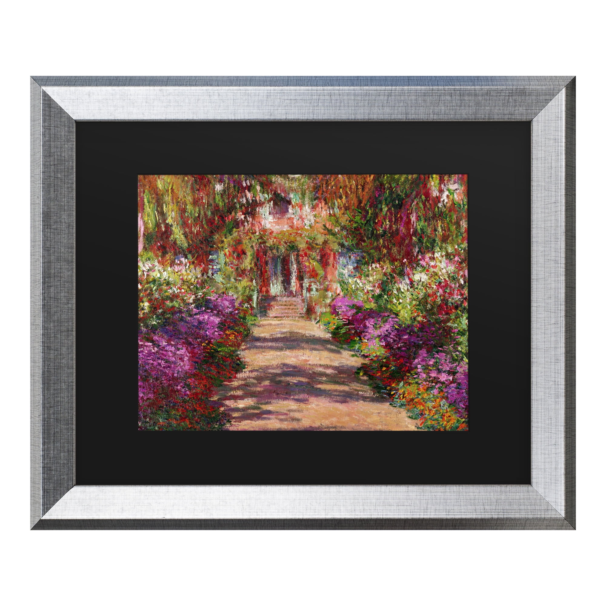 Trademark Fine Art 'A Pathway in Monet's Garden' Canvas Art by Claude Monet