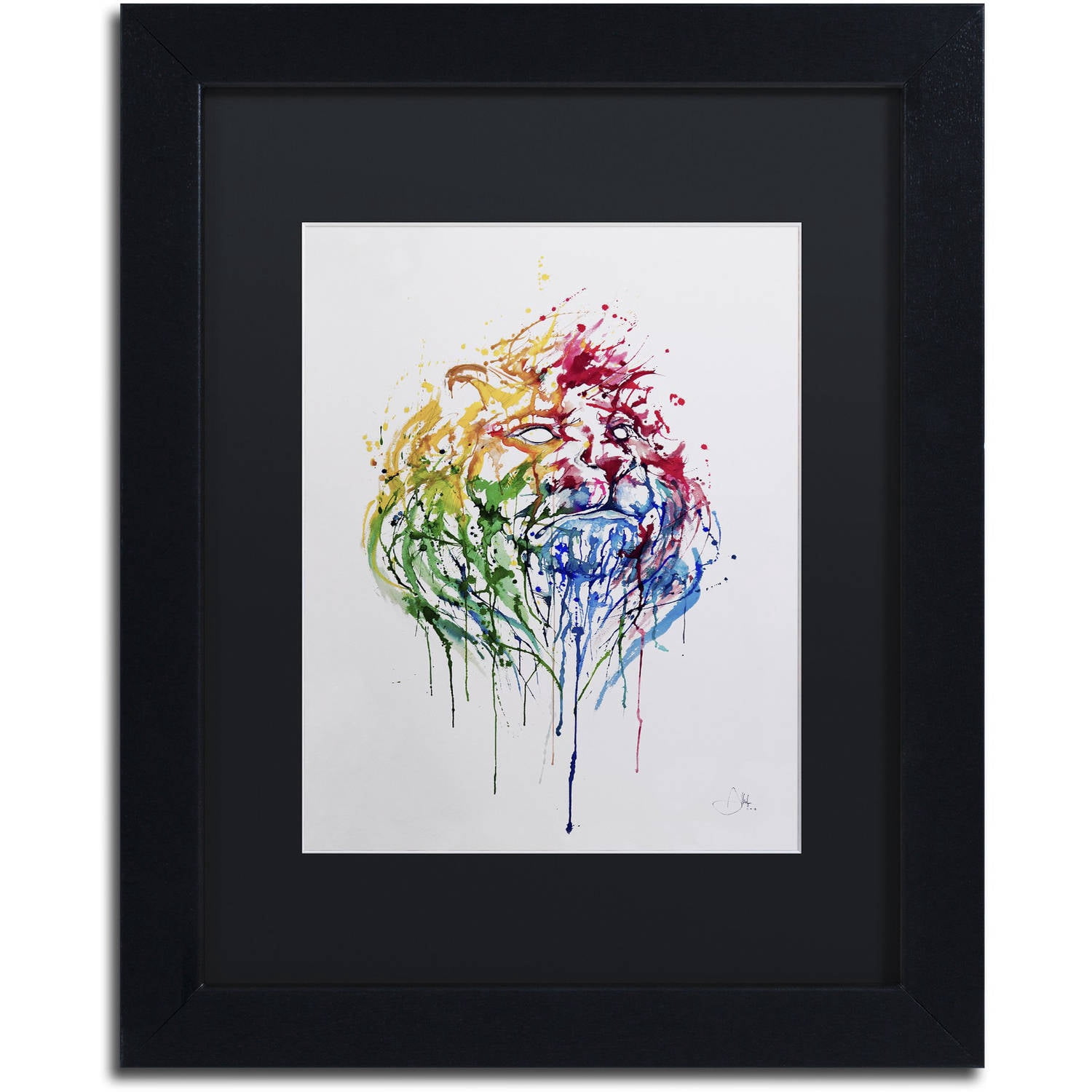 Trademark Fine Art 'A Portrait of Hong Kong' Canvas Art by Marc Allante, Black Matte, Black Frame