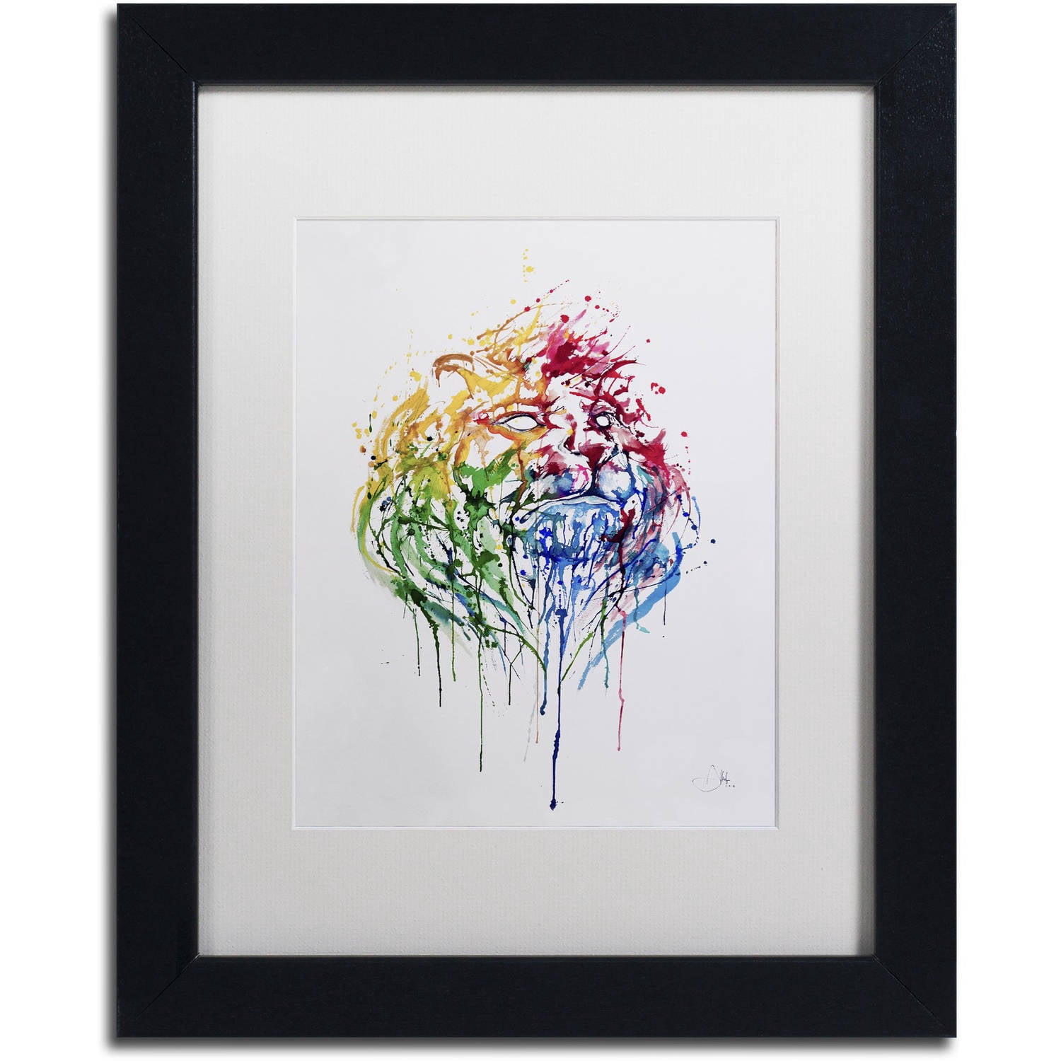 Trademark Fine Art 'A Portrait of Hong Kong' Canvas Art by Marc Allante, White Matte, Black Frame