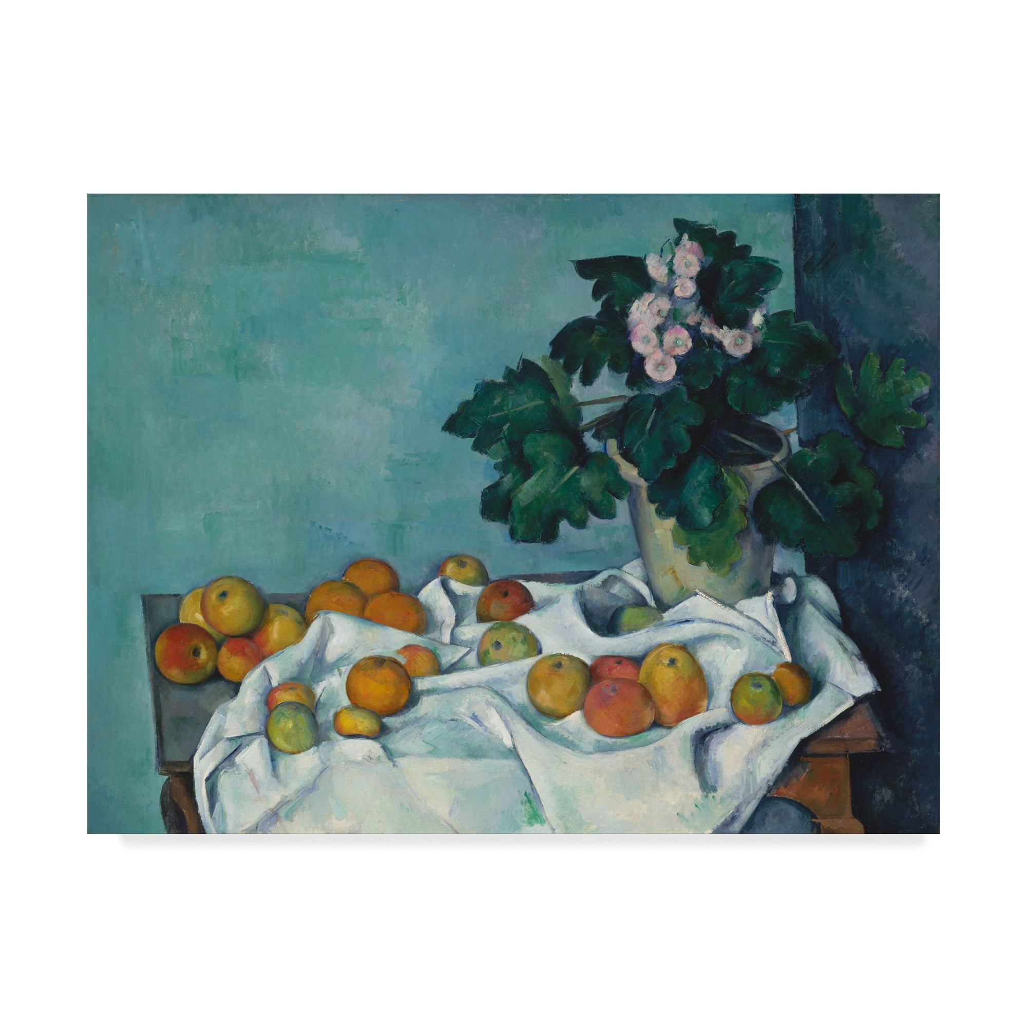 Trademark Fine Art 'A Pot Of Primroses' Canvas Art by Paul Cezanne