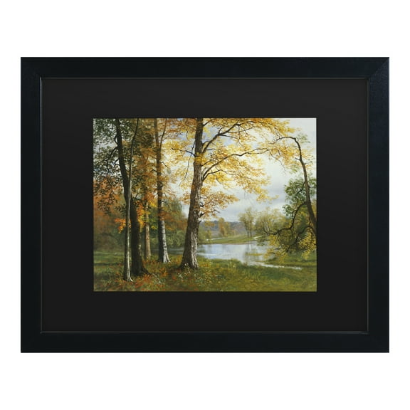 Trademark Fine Art 'A Quiet Lake' Canvas Art by Albert Bierstadt