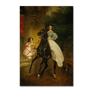 Trademark Fine Art 'A Rider' Canvas Art by Karl Bryullov