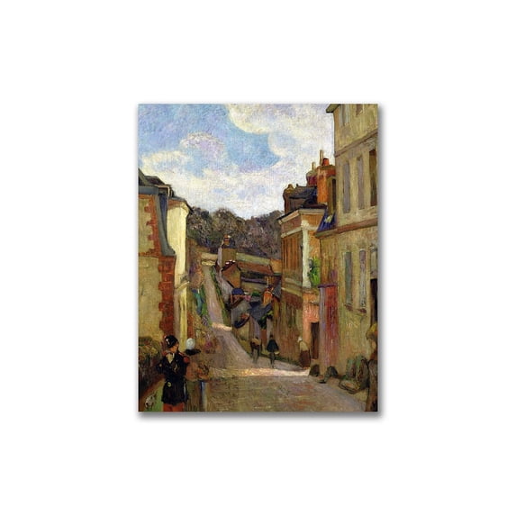 Trademark Fine Art "A Suburban Street" Canvas Wall Art by Paul Gauguin