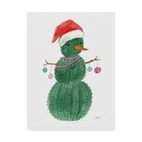 Trademark Fine Art 'A Very Cactus Christmas I' Canvas Art by Jenaya Jackson