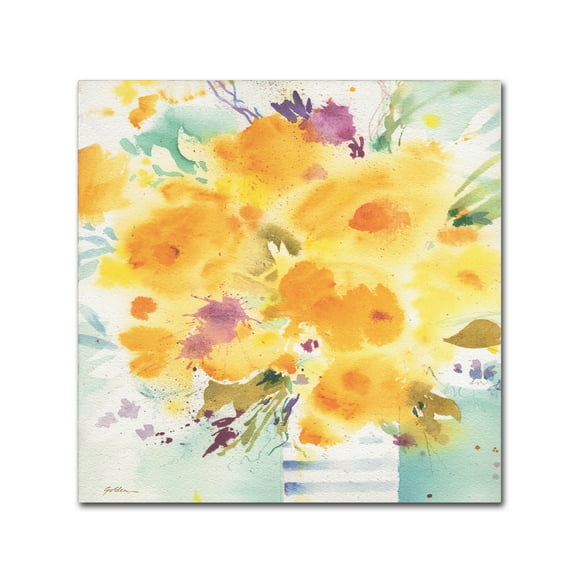 Trademark Fine Art 'A Vivid Bouquet' Canvas Art by Sheila Golden