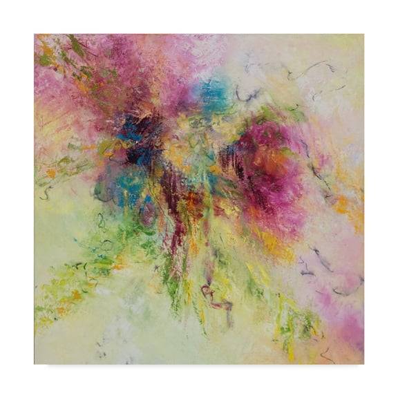 Trademark Fine Art 'A Walk in the Garden' Canvas Art by Aleta Pippin