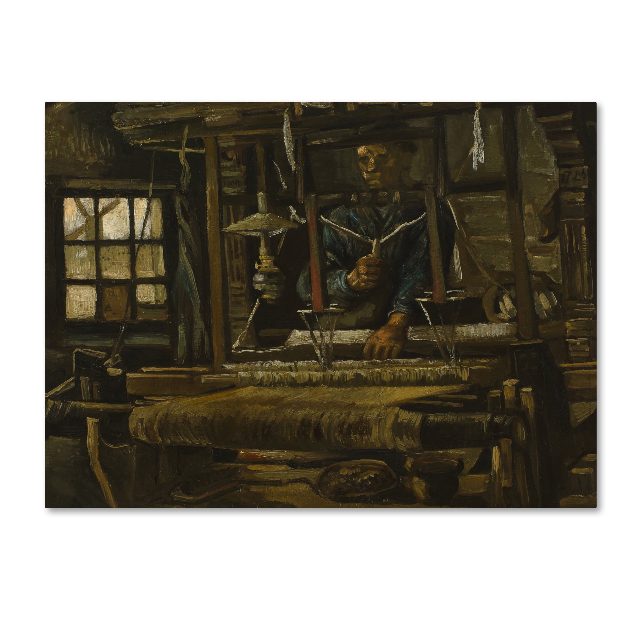 Trademark Fine Art 'A Weavers Cottage' Canvas Art by Van Gogh