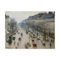 Trademark Fine Art 'A Winter Morning' Canvas Art by Camille Pissarro