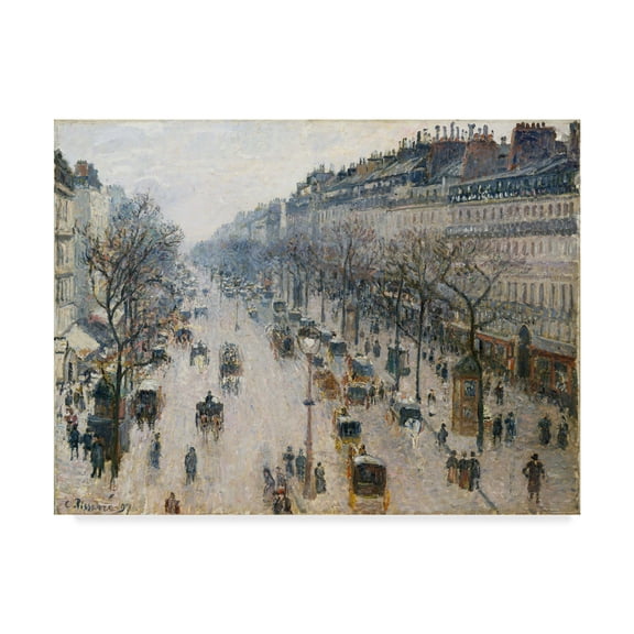 Trademark Fine Art 'A Winter Morning' Canvas Art by Camille Pissarro