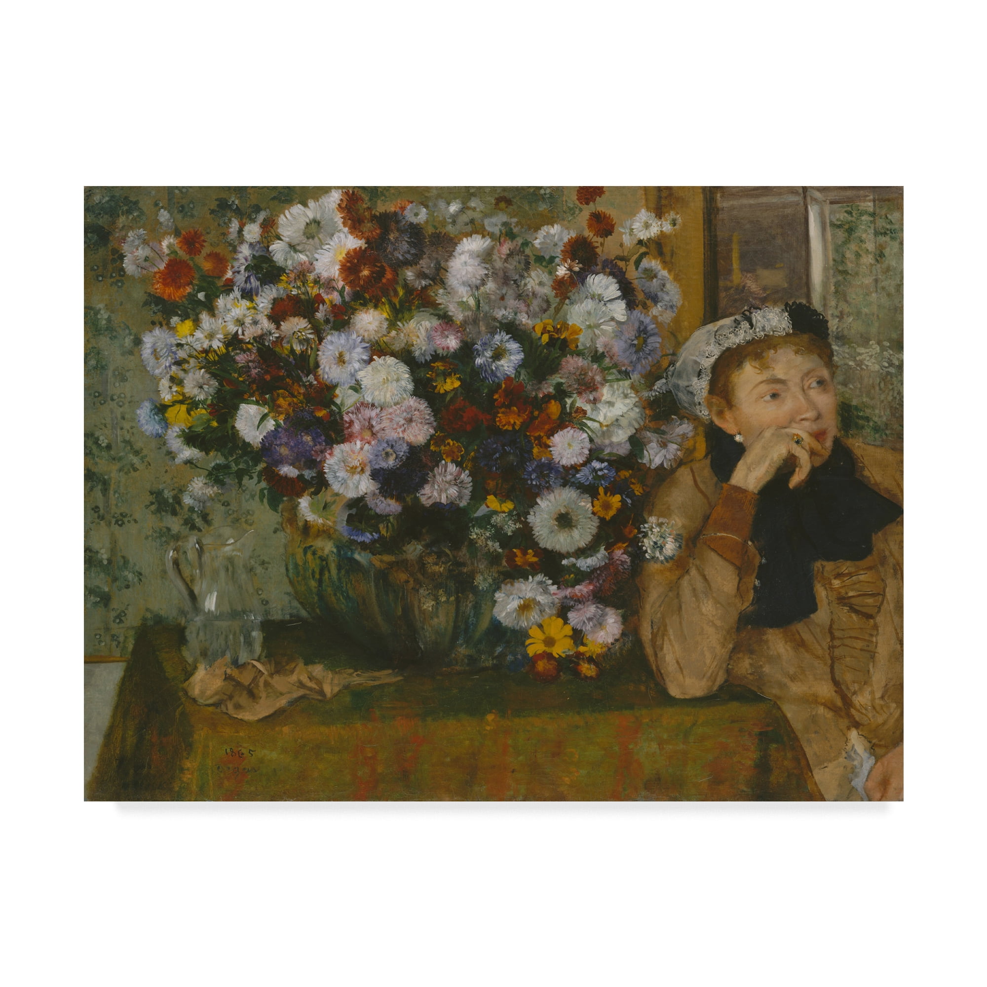 Trademark Fine Art 'A Woman Seated' Canvas Art by Edgar Degas