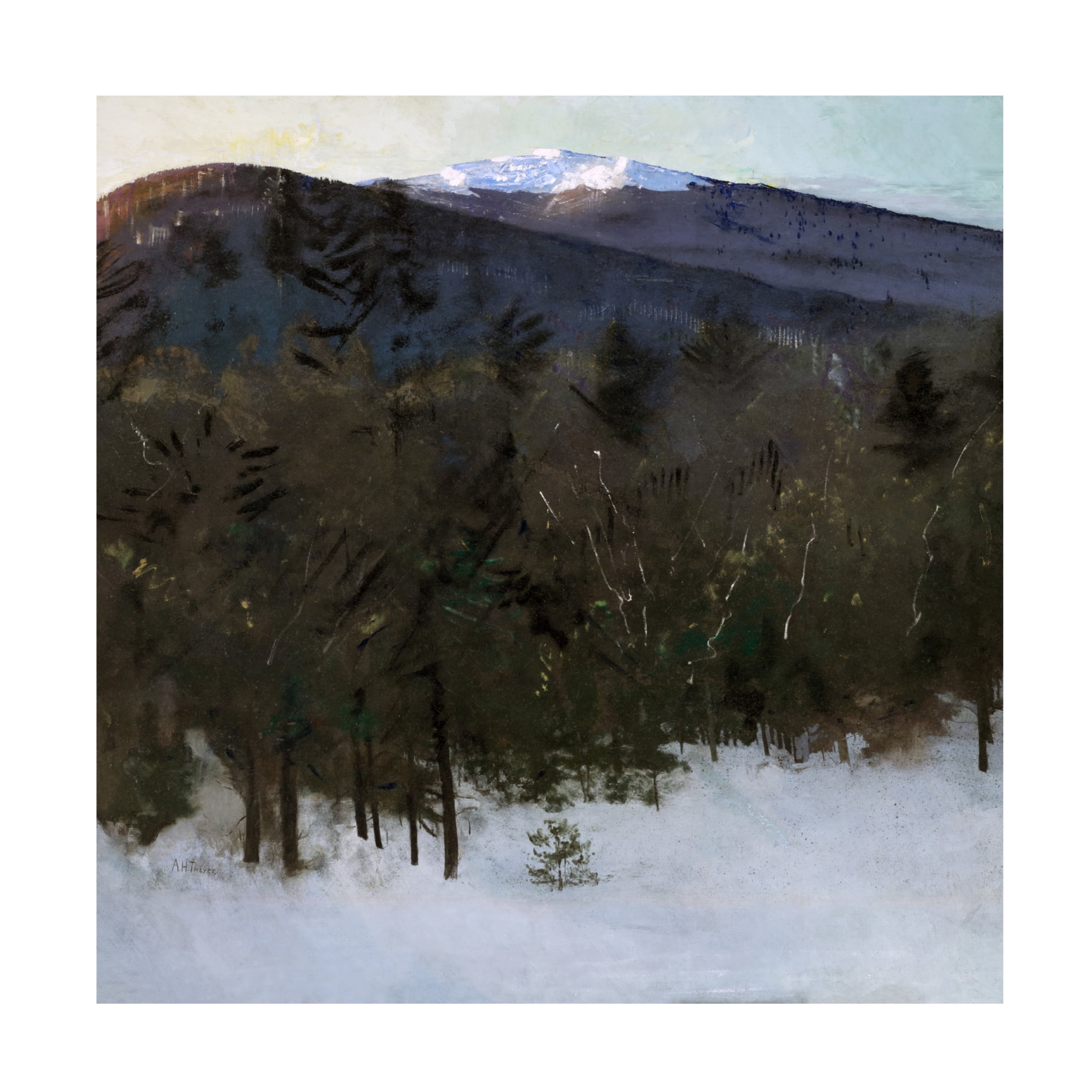 Trademark Fine Art Abbott Handerson Thayer Thayer Mountains II Canvas Wall Art